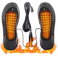USB Heated Shoe Insoles Feet Warm Sock Pad Mat Electrically Heating Insoles Washable Winter Warm Thermal Insoles Unisex